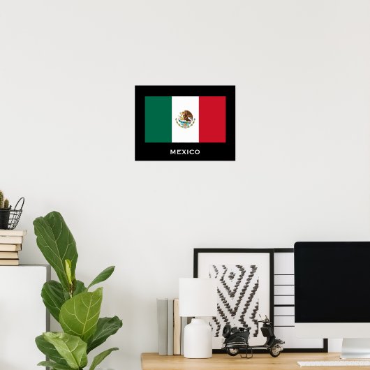 Mexico Flag Poster (Heimbüro)