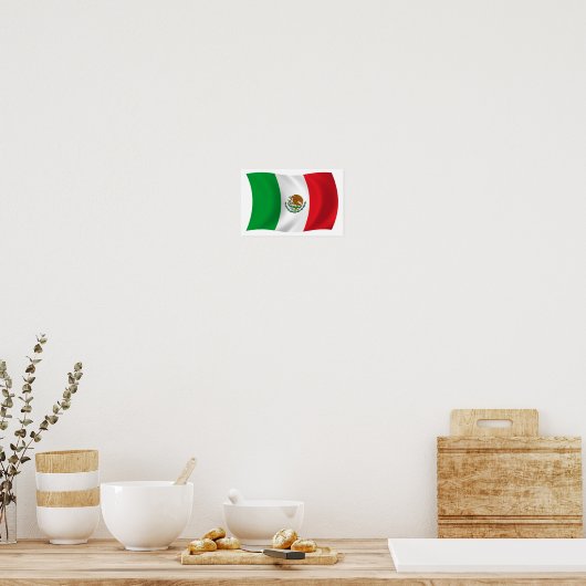 Mexico Flag Poster Print (Küche)
