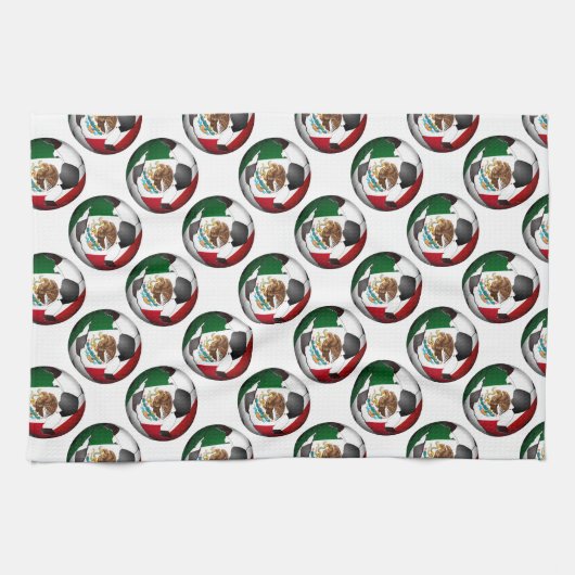 Mexico Fußball Geschirrtuch (Horizontal)