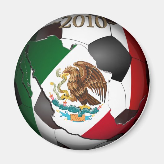 Mexico Fußball Magnet (Vorne)