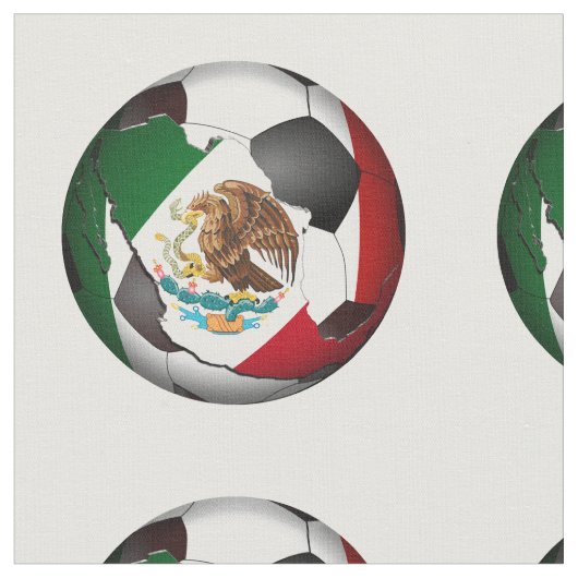 Mexico Fußball Stoff (Nahaufnahme)
