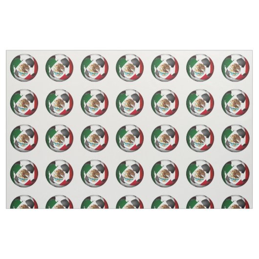 Mexico Fußball Stoff (Fat Quarter (45,7 x 55,9 cm))