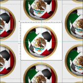 Mexico Fußball Stoff (Kachel)