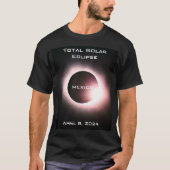 MEXICO Gesamte Sonnenfinsternis 8. April 2024 T-Shirt (Vorderseite)