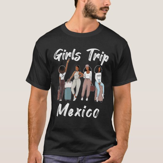 Mexico Girls Trip 2025 Funny Best Friends Summer H T-Shirt (Vorderseite)