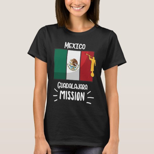 Mexico Guadalajara Mormon LDS Mission Missionary T-Shirt (Vorderseite)