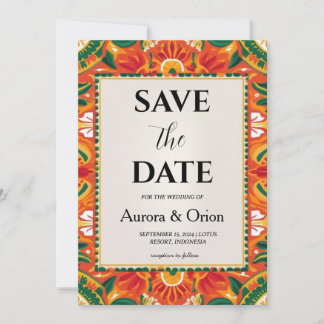 mexico Hochzeit in Urlaubsort speichern Daten Einladung