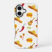 Mexico inspired Pattern iPhone 16 Hülle (Rückseite)