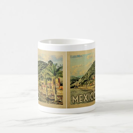 Mexico Lake Chapala Vintage Reisen Kaffeetasse (Mittel)