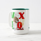 Mexico Lindo y Querido Zweifarbige Tasse (Vorderseite Links)