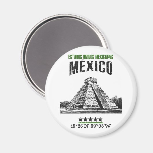 México Magnet (Vorderseite/Rückseite)