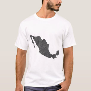 Mexico Map Design mit versteckten Grenzen T-Shirt