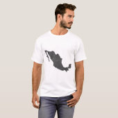 Mexico Map Design mit versteckten Grenzen T-Shirt (Vorne ganz)