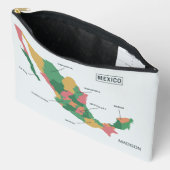 Mexico Map individuelle Name Zubehörtasche (Offen)