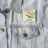 Mexico Map Reiseplakat Button (Beispiel)