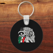 Mexico - Mexican Pride - Virgen De Guadalupe And H Schlüsselanhänger (Vorderseite)