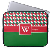 MEXICO Monogram Christlich Scripting Notebook Grün Laptopschutzhülle (Vorderseite)