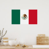 Mexico National World Flag Poster (Küche)