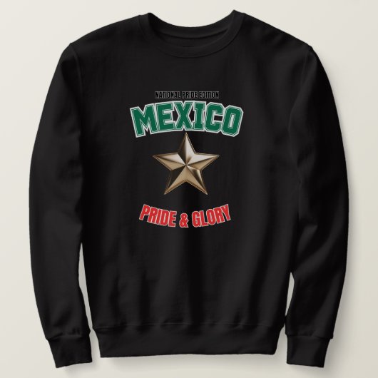 Mexico Nationalstolz Herren Basic Sweatshirt (Design vorne)