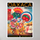 Mexico Oaxaca Vintage Reiseplakat Poster (Vorne)