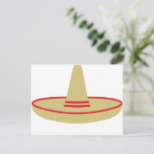 Mexico Party Sombrero Postkarte (Stehend Vorderseite)