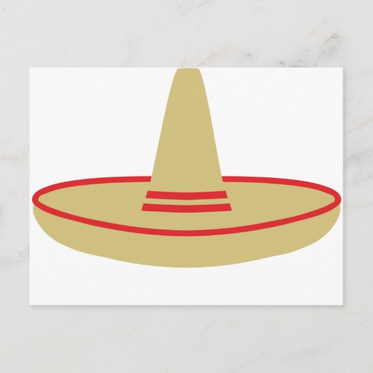 Mexico Party Sombrero Postkarte (Vorderseite)
