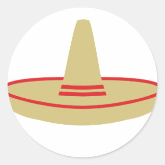 Mexico Party Sombrero Runder Aufkleber