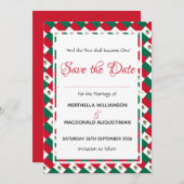 MEXICO Patriotic Custom Celebration Wedding Save The Date (Vorne/Hinten)