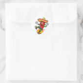 Mexico picante runder aufkleber (Tasche)