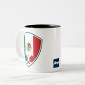 Mexico Pickleball Pride Zwei-Tone-Tasse Zweifarbige Tasse (Vorderseite Links)