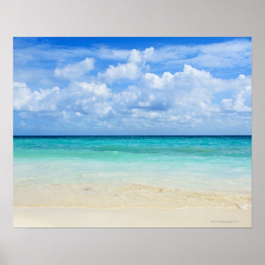 Mexico, Playa Del Carmen, tropical beach Poster (Vorne)