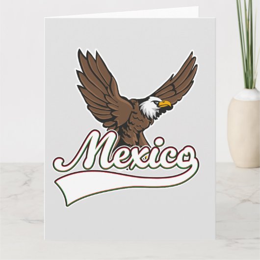 Mexico Reise Logo Karte (Vorderseite)