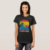 Mexico Retro Throwback Surf & Mexican Beach Souven T-Shirt (Vorne ganz)