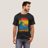 Mexico Retro Throwback Surf & Mexican Beach Souven T-Shirt (Vorne ganz)
