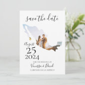 Mexico Save the Date Card (Stehend Vorderseite)