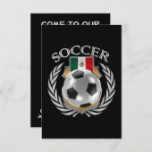 Mexico Soccer 2016 Fangerät Einladung (Vorne/Hinten)