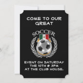 Mexico Soccer 2016 Fangerät Einladung (Rückseite)