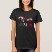 Mexico Soccer Ball Reaching Hands Mexican Pride Me T-Shirt (Vorderseite)
