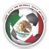 Mexico Soccer Ball Sports Aufkleber (Vorderseite)