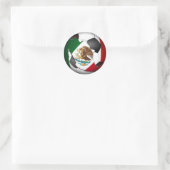 Mexico Soccer Ball Sports Runder Aufkleber (Tasche)