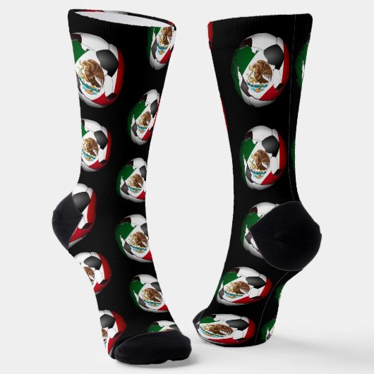 Mexico Soccer Ball Sports Socken (Gewinkelt)
