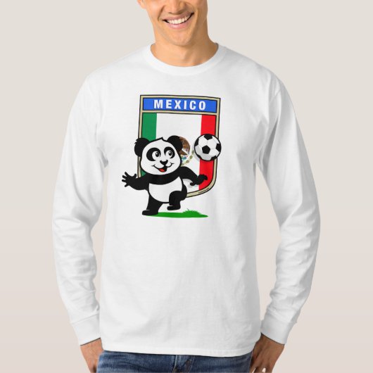 Mexico Soccer Panda (leichte Shirts) T-Shirt (Vorderseite)