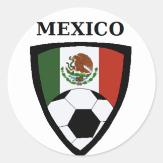 Mexico Soccer Runder Aufkleber