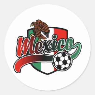 Mexico Soccer Runder Aufkleber