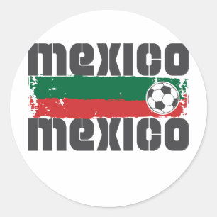 Mexico Soccer Runder Aufkleber