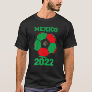 Mexico Soccer Team 2022 - Fußballball mit Mexiko T-Shirt