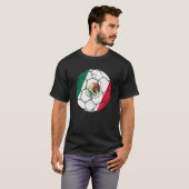 Mexico Soccer Team Apparel 2022 Mexican Ball Flag T-Shirt (Vorne ganz)