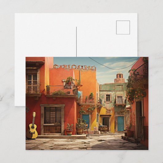 Mexico Streets Postkarte (Vorne/Hinten)