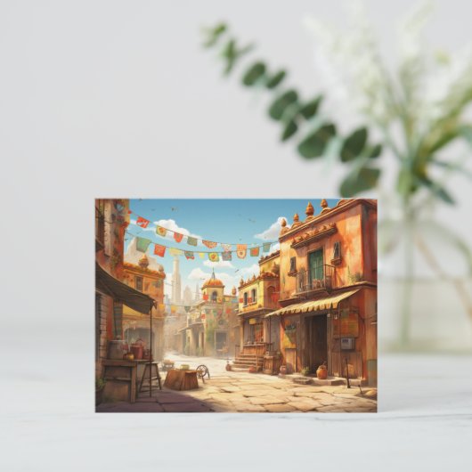 Mexico Streets Postkarte (Stehend Vorderseite)