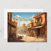 Mexico Streets Postkarte (Vorne/Hinten)